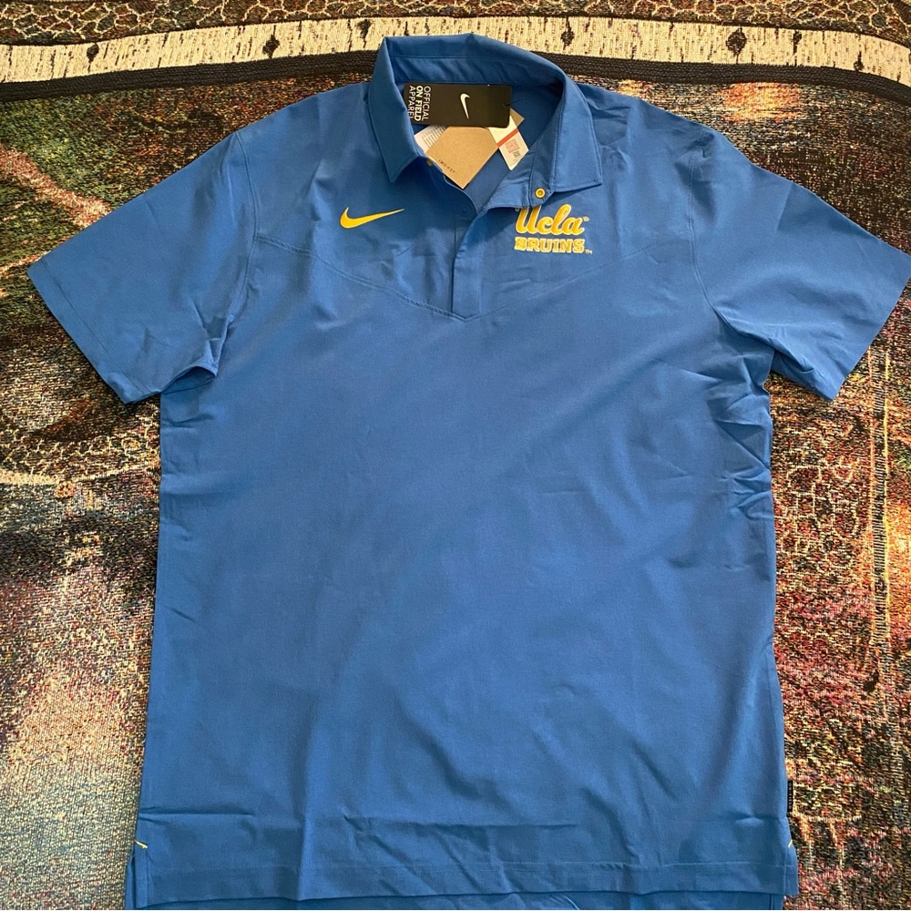 Nike UCLA Bruins Dri-Fit On-Field Polo Shirt Blue Men’s Sz L (DM5648-403) $85